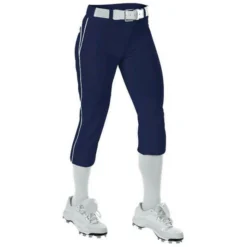Alleson 625PBW Women's Belted Fastpitch Pant - Navy White