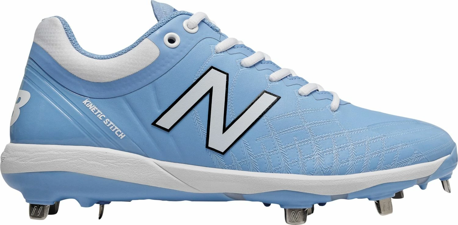 New Balance L4040v5 Low Cut Metal Cleat - Columbia Blue White