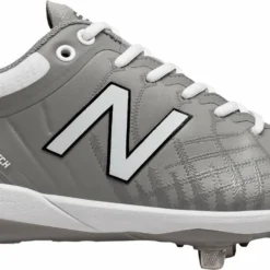 New Balance L4040v5 Low Cut Metal Cleat - Gray White