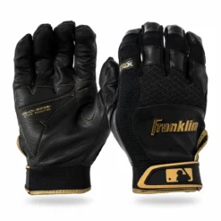 Franklin Shok-Sorb X Adult Batting Gloves - Black Gold