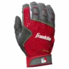 Franklin 2nd-Skinz Youth Batting Gloves - Gray Red