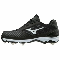 Mizuno 9-Spike Advanced Dominant TPU Low Cleats - Black White