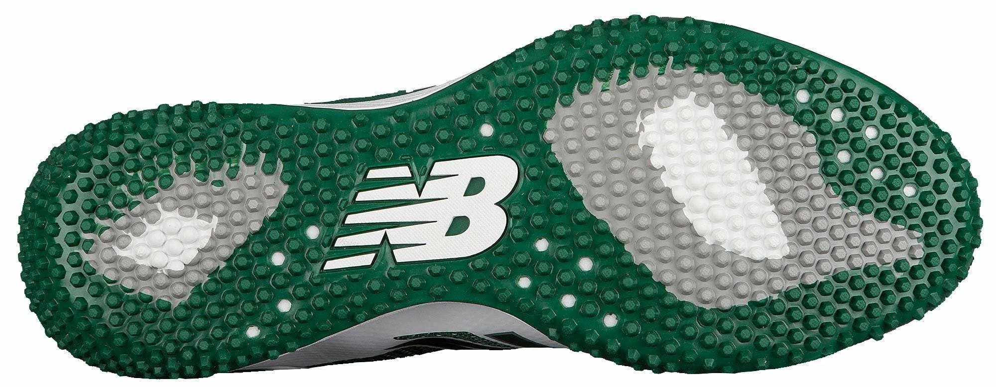 New Balance T4040v4 Turf Synthetic Mesh Shoes - Green White - Image 3