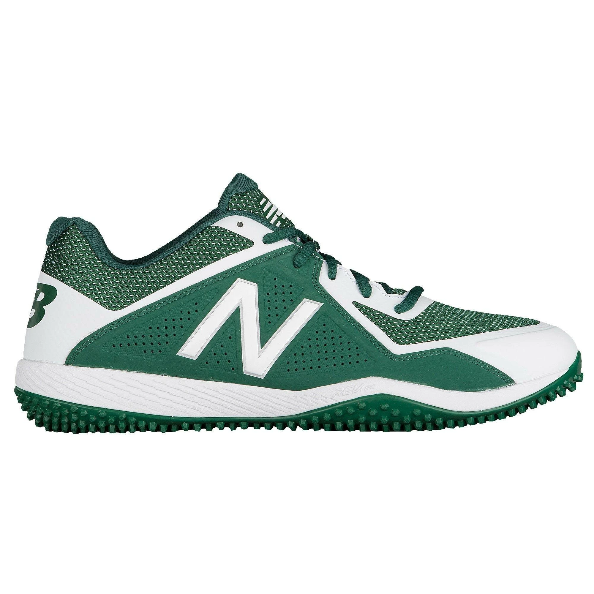 New Balance T4040v4 Turf Synthetic Mesh Shoes - Green White