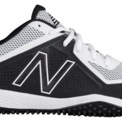 New Balance T4040v4 Turf Synthetic Mesh Shoes - White Black