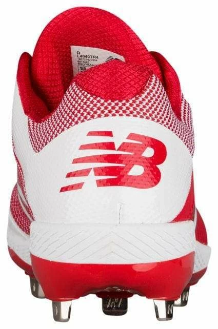 New Balance Pedroia L4040v4 Low Cut Metal Cleat - Red - Image 5