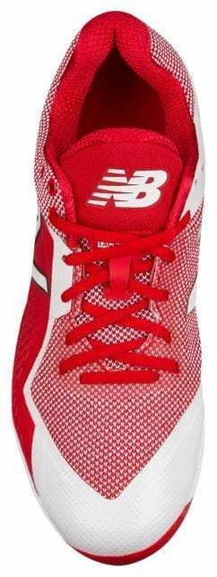 New Balance Pedroia L4040v4 Low Cut Metal Cleat - Red - Image 4