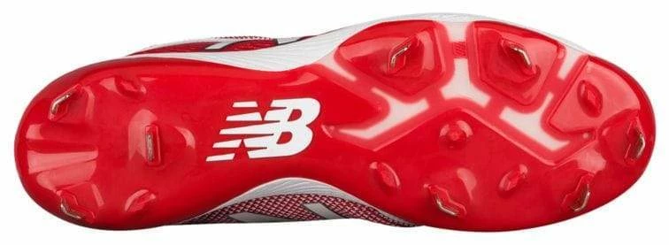 New Balance Pedroia L4040v4 Low Cut Metal Cleat - Red - Image 3
