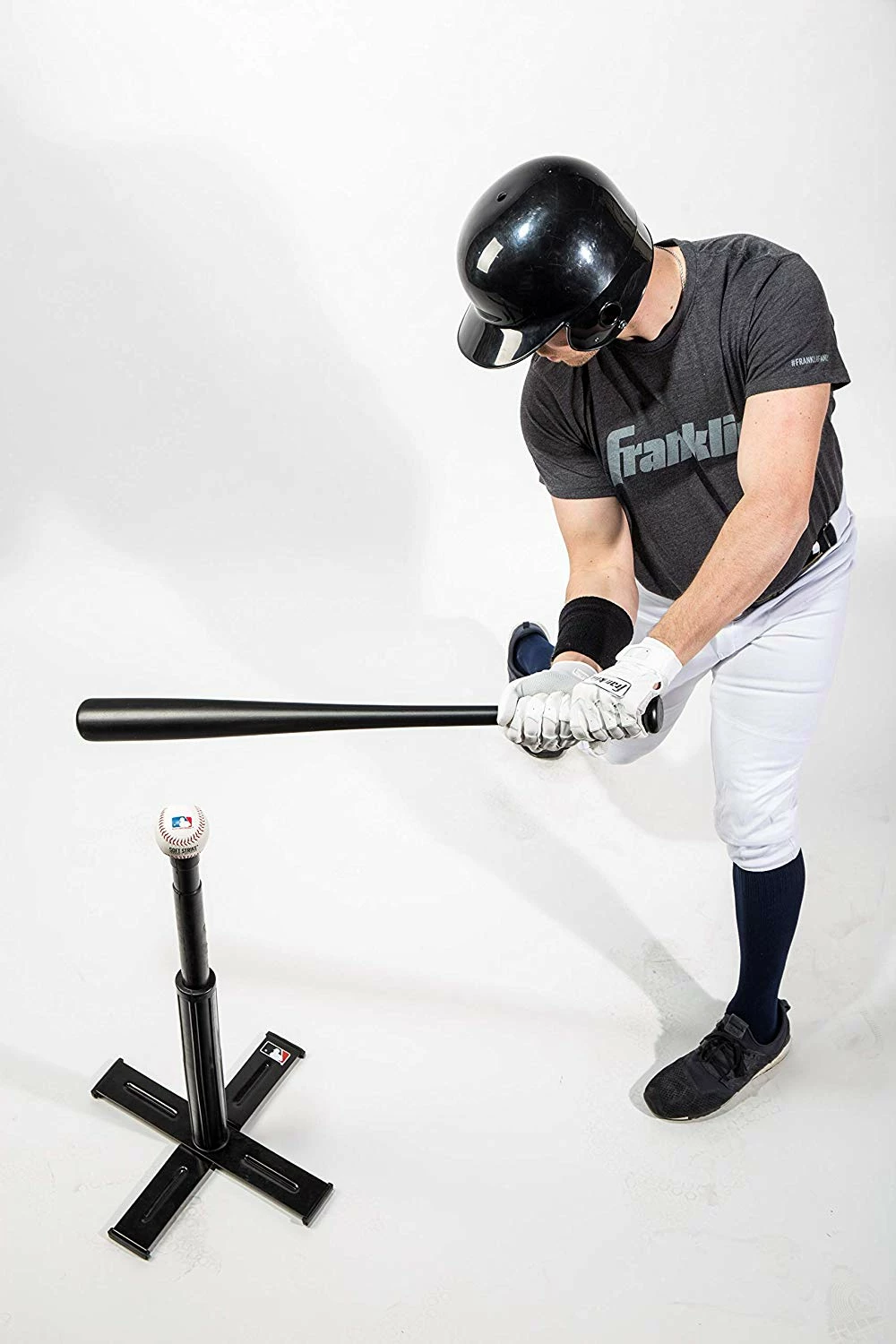 Franklin Sports MLB XT-Pro Travel Batting Tee With Bag - Black - Image 4