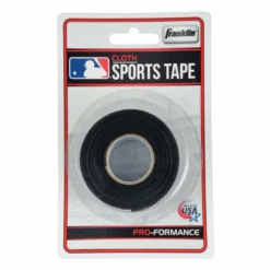 Franklin MLB Cloth Sports Tape (1" X 10 Yrds) - Black