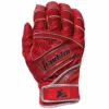 Franklin Chrome Powerstrap Adult Batting Gloves - Red
