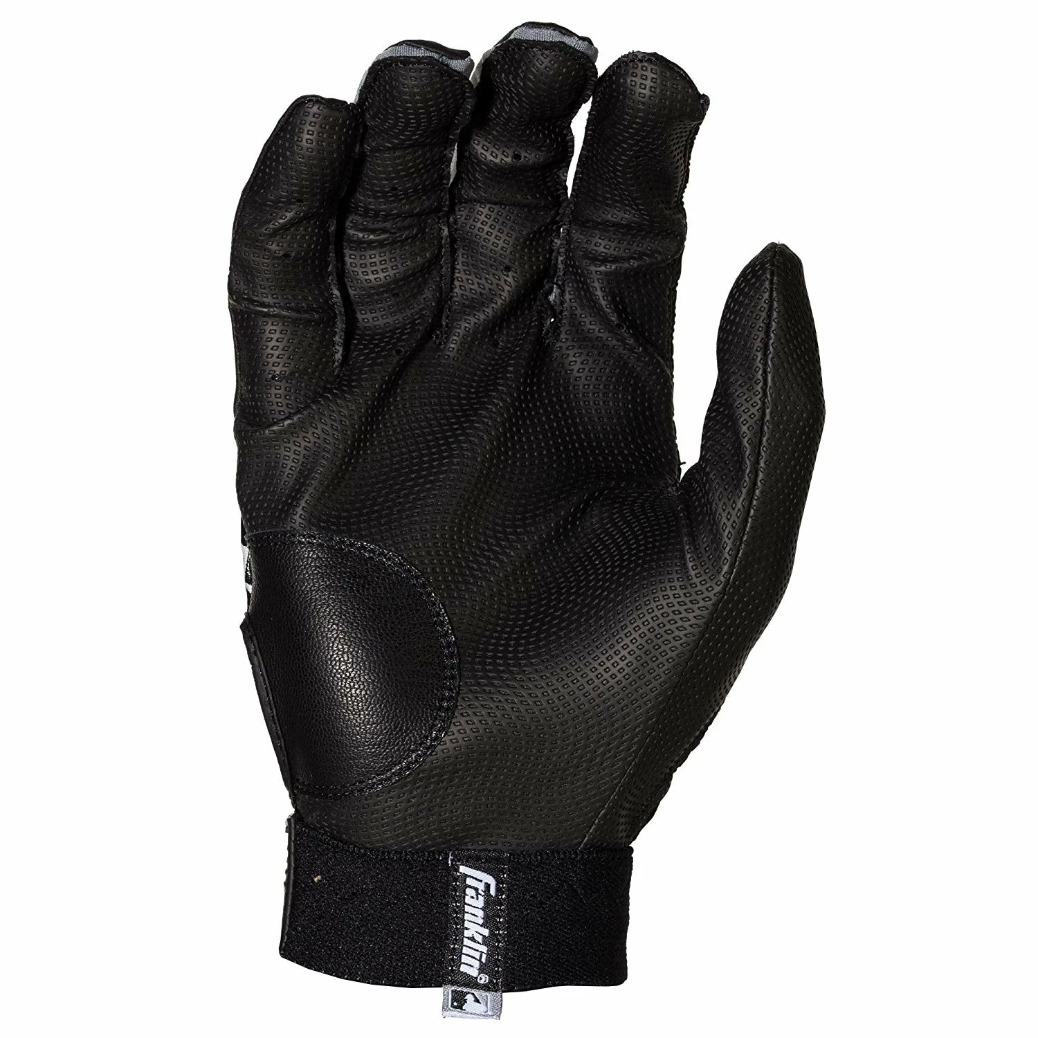 Franklin 2nd-Skinz Youth Batting Gloves - Black - Image 2