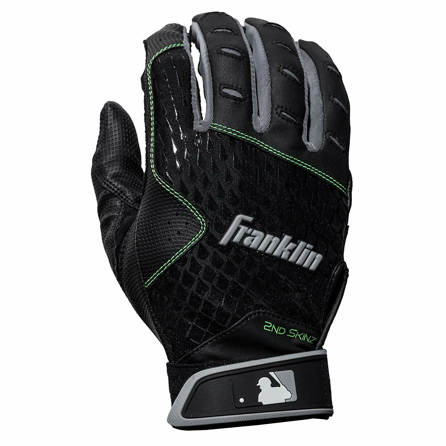 Franklin 2nd-Skinz Youth Batting Gloves - Black