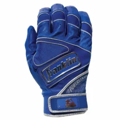 Franklin Chrome Powerstrap Adult Batting Gloves - Royal