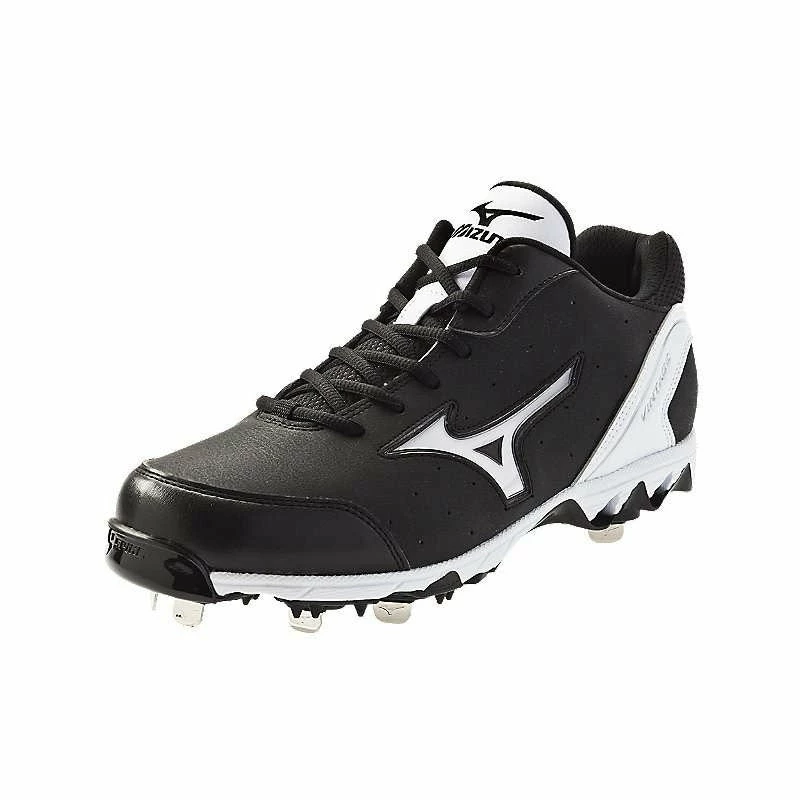 Mizuno 9-Spike Vintage 7 Switch Men's Metal Cleat - Black White