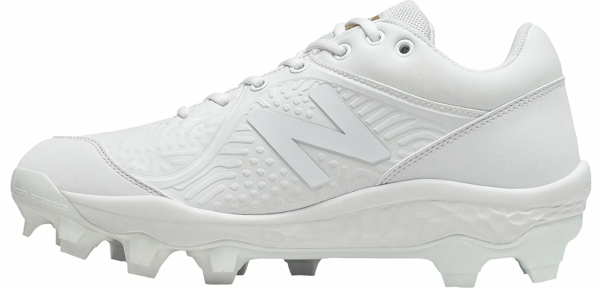 New Balance 3000v5 Fresh Foam Turf Baseball Shoe - White - Image 2