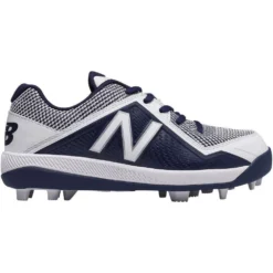 New Balance Youth J4040v4 Molded Baseball Cleats - Navy White