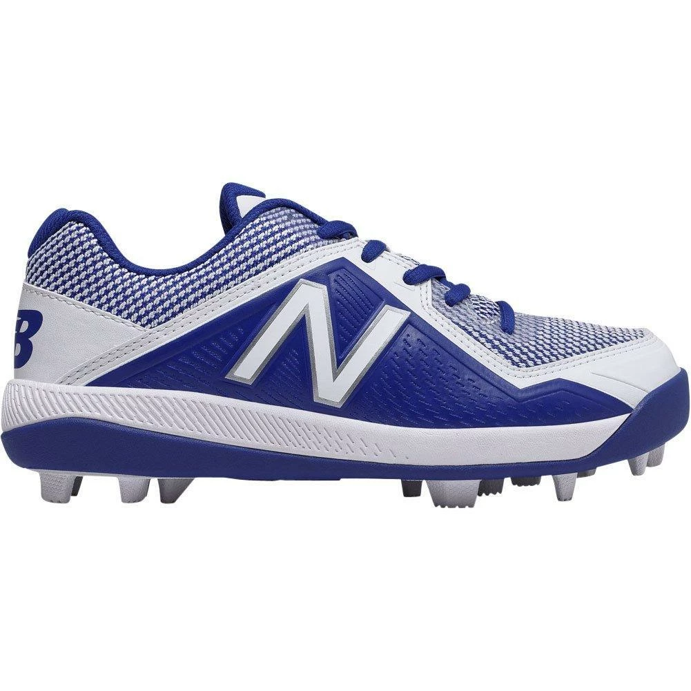 New Balance Youth J4040v4 Molded Baseball Cleats - Royal White