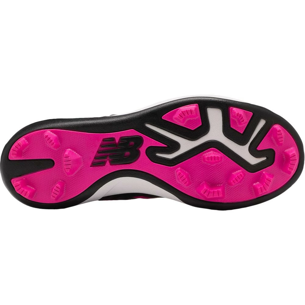 New Balance Youth J4040v5 Molded Baseball Cleats - Black Pink - Image 3