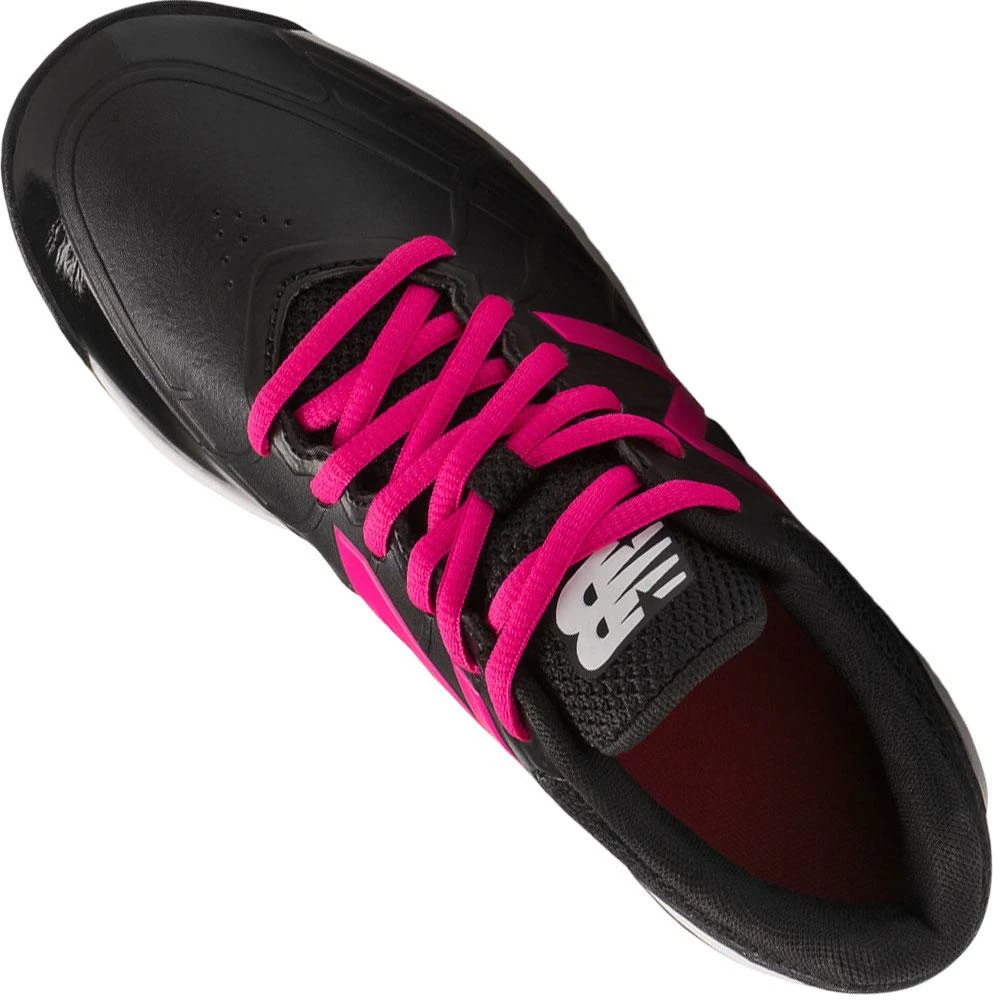 New Balance Youth J4040v5 Molded Baseball Cleats - Black Pink - Image 4