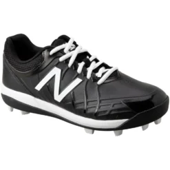 New Balance Youth J4040v5 Molded Baseball Cleats - Black White
