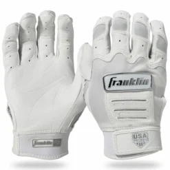 Franklin USA Women's Softball Chrome CFX Pro Batting Gloves - White