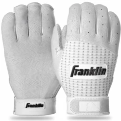 Franklin 2nd-Skinz Adult Batting Gloves - White