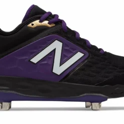 New Balance 3000v4 Fresh Foam Metal Cleats Low Cut - Black Purple