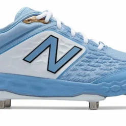 New Balance 3000v4 Fresh Foam Metal Cleats Low Cut - Baby Blue White