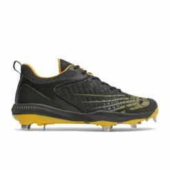 New Balance FuelCell L4040v6 Low Cut Metal Cleat - Black Yellow