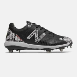 New Balance Pedroia L4040v5 Low Cut Metal Cleat - Black