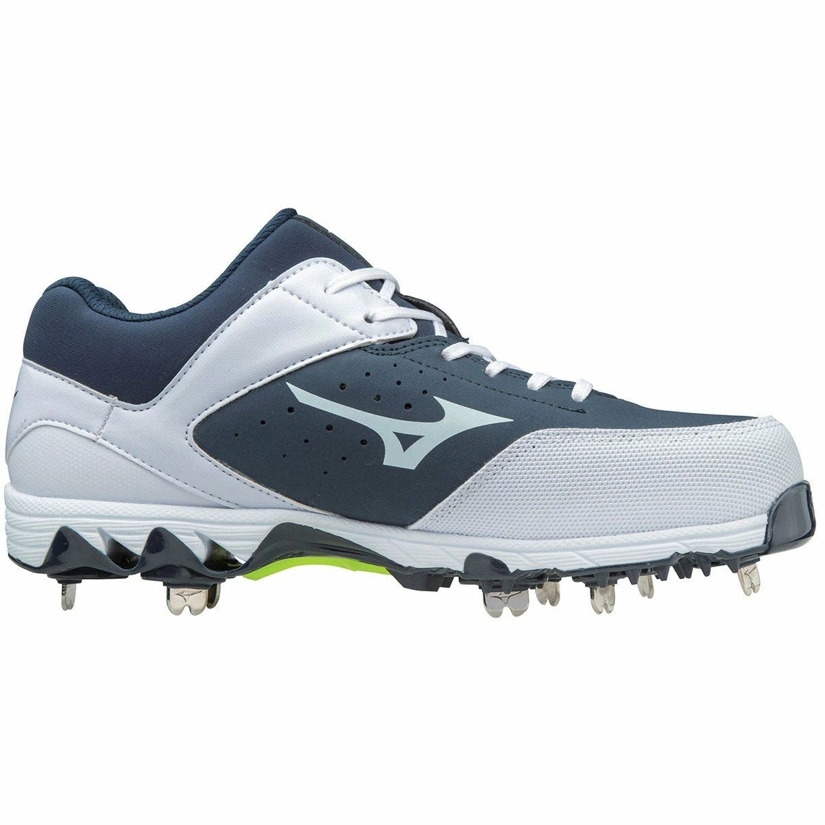 Mizuno 9-Spike Swift 5 Cleats - Navy White - Image 2