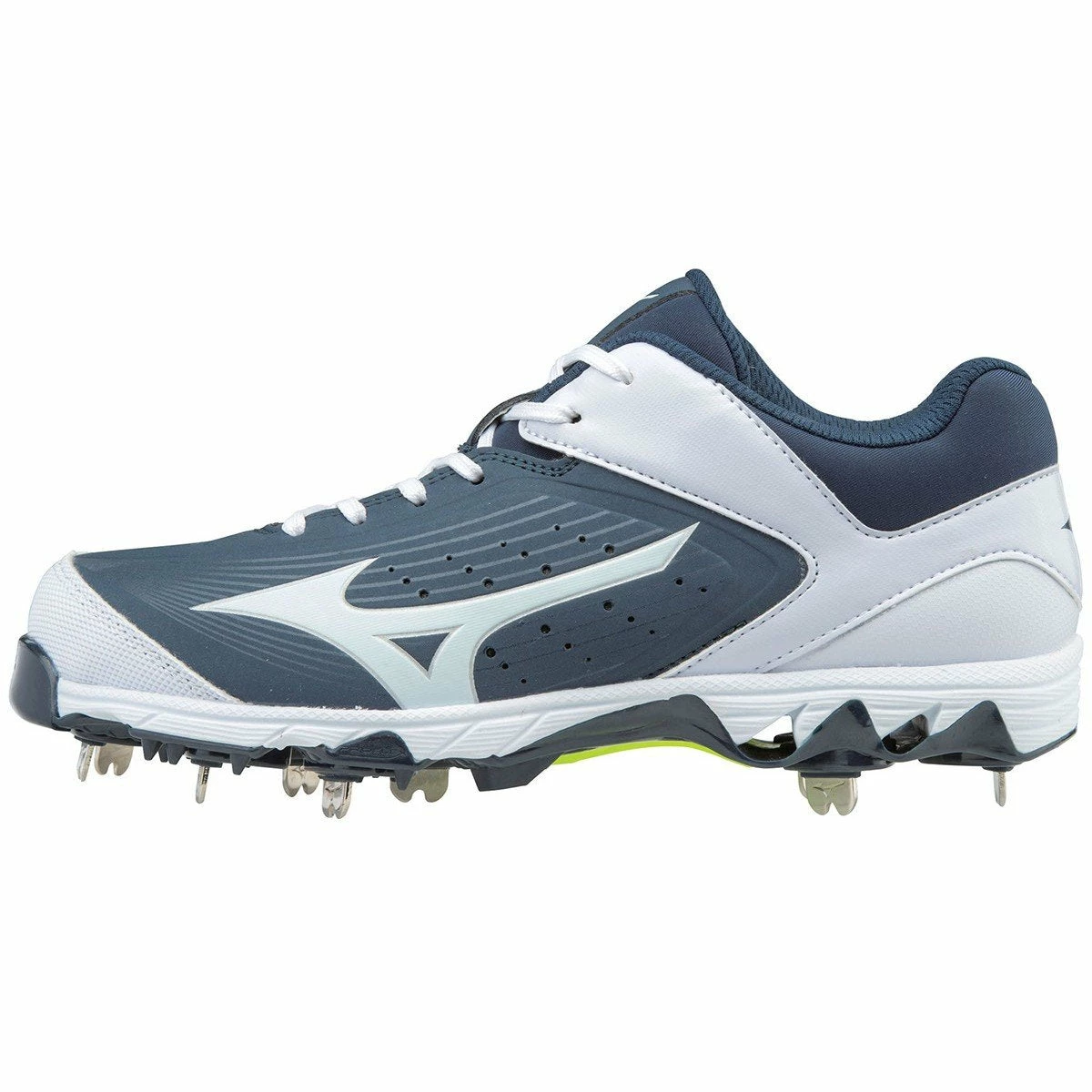 Mizuno 9-Spike Swift 5 Cleats - Navy White