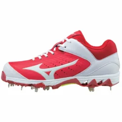 Mizuno 9-Spike Swift 5 Cleats - Red White