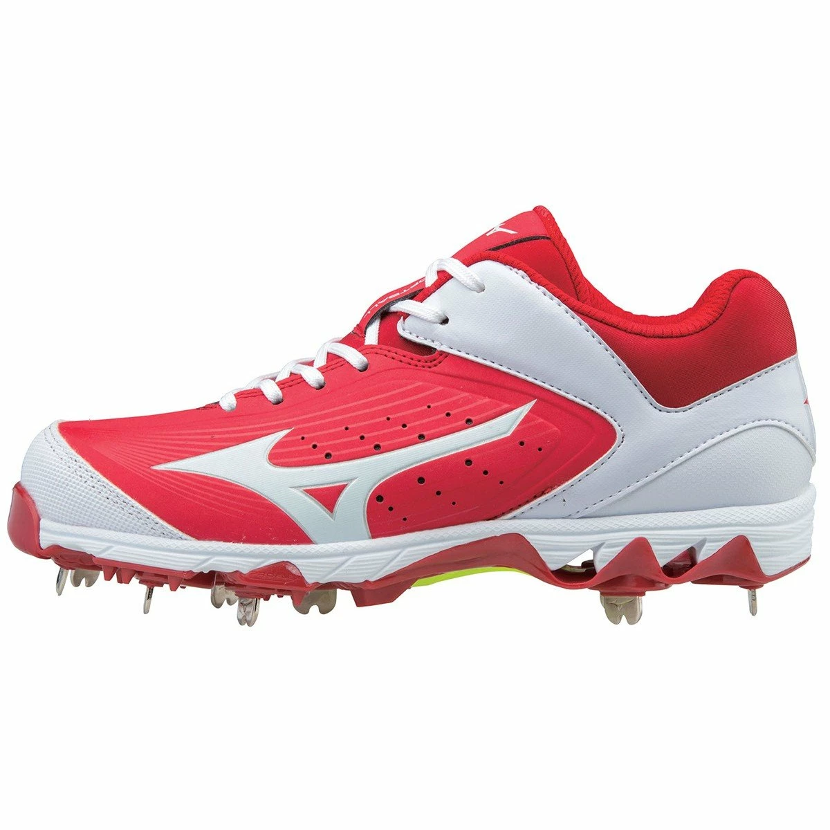 Mizuno 9-Spike Swift 5 Cleats - Red White