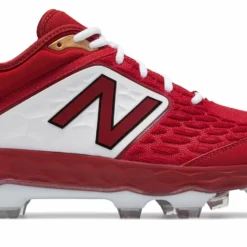 New Balance 3000v4 TPU Molded Cleat Low-Cut - Cardinal White