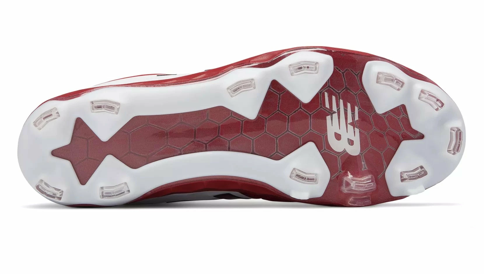 New Balance 3000v4 TPU Molded Cleat Low-Cut - Cardinal White - Image 3