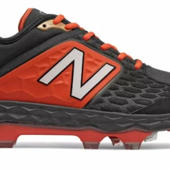 New Balance 3000v4 TPU Molded Cleat Low-Cut - Black Orange