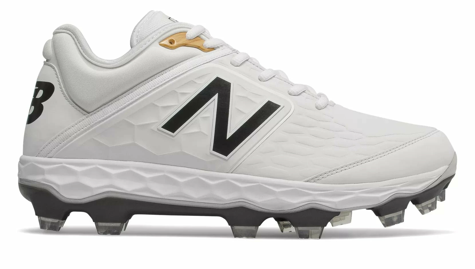 New Balance 3000v4 TPU Molded Cleat Low-Cut - White