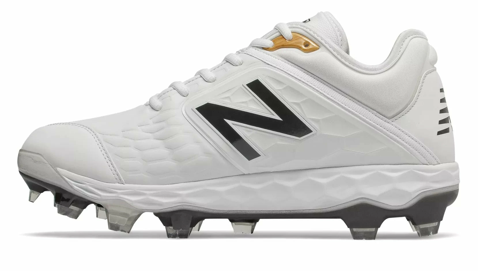 New Balance 3000v4 TPU Molded Cleat Low-Cut - White - Image 2