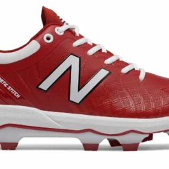 New Balance PL4040v5 Molded Cleats Low-Cut - Cardinal White
