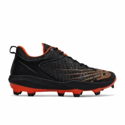 New Balance FuelCell PL4040v6 TPU Molded Cleats Low-Cut - Black Orange