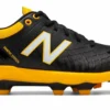 New Balance PL4040v5 TPU Molded Cleats Low-Cut - Black Yellow
