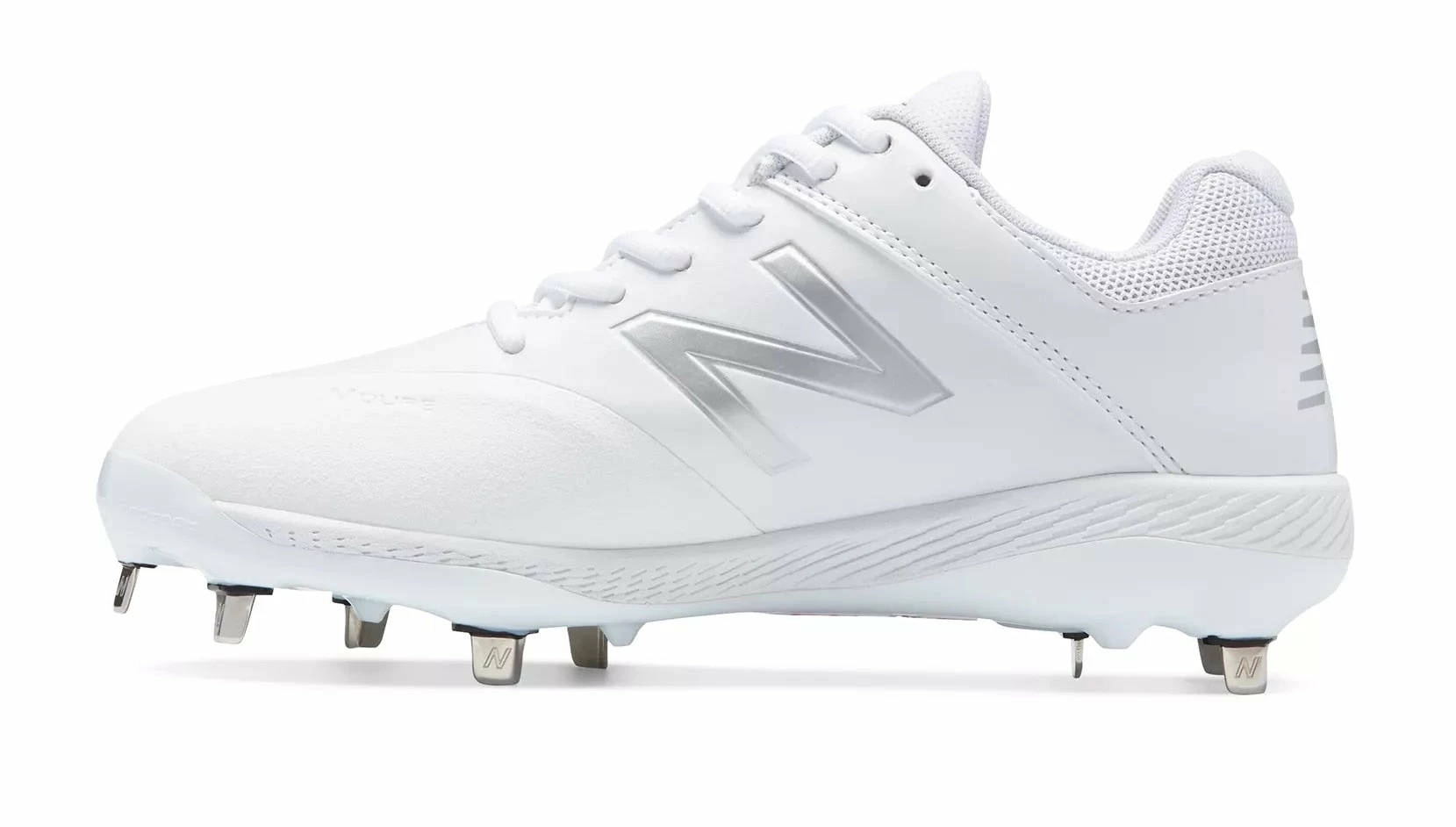 New Balance SMFUSEv1 Fastpitch Metal Cleat Low-Cut - White - Image 2