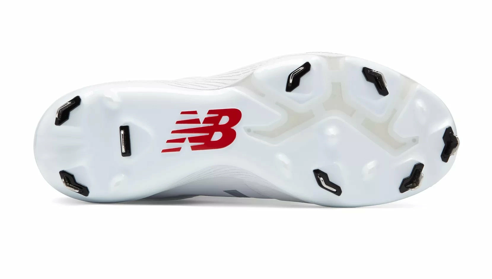 New Balance SMFUSEv1 Fastpitch Metal Cleat Low-Cut - White - Image 3
