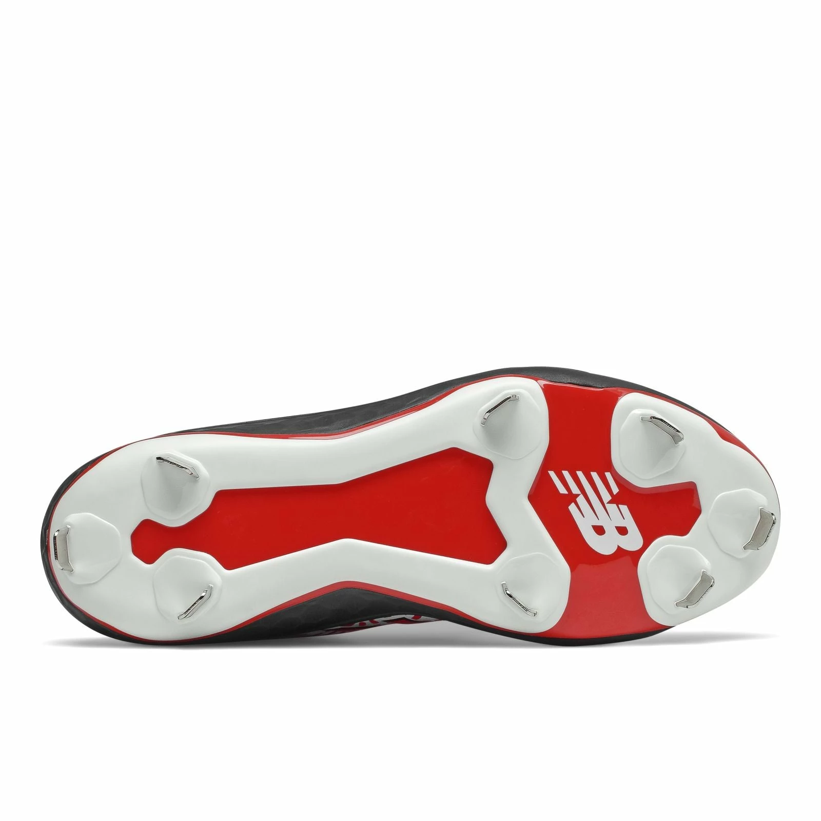 New Balance Velo2 Fresh Foam Metal Cleat Low-Cut - Black Red White - Image 3