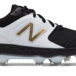 New Balance SPVELOv1 Fastpitch TPU Molded Cleat Low-Cut - White Black