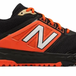 New Balance 3000v4 Fresh Foam Turf Baseball Shoe - Black Orange