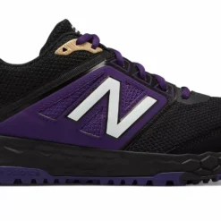 New Balance 3000v4 Fresh Foam Turf Baseball Shoe - Black Purple
