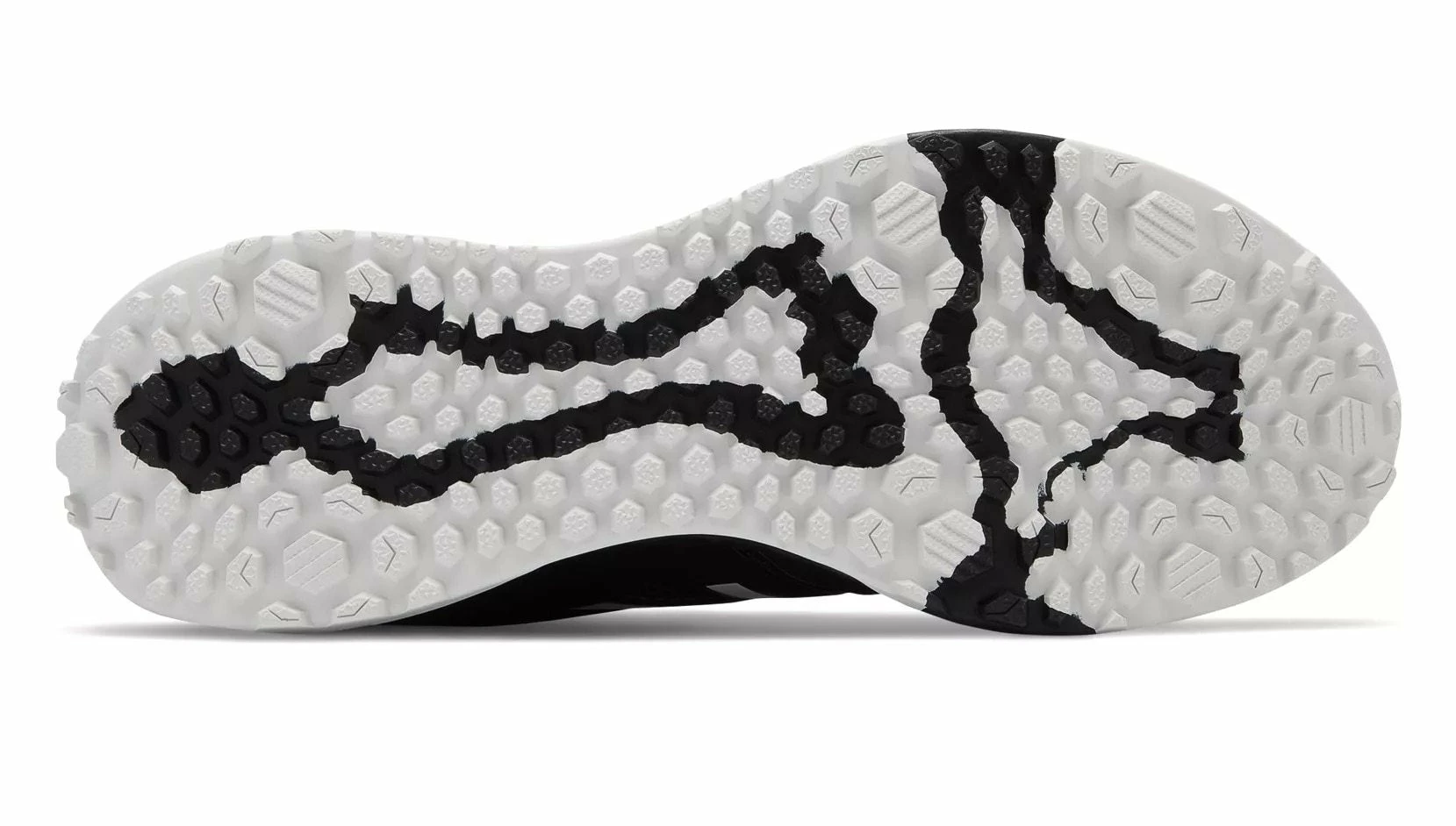 New Balance 3000v5 Fresh Foam Turf Baseball Shoe - Black White - Image 3